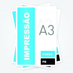 Impressão A3 papel sulfite 75g      