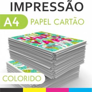 Impressão Papel Cartão 180g      